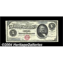 Fr. 260 $5 1886 Silver Certificate About New.