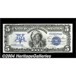 Fr. 271 $5 1899 Silver Certificate About New.
