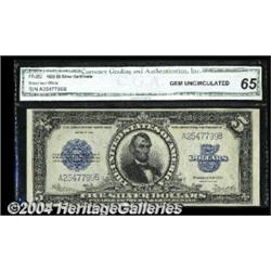 Fr. 282 $5 1923 Silver Certificate CGA Gem New
