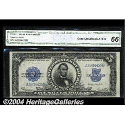 Fr. 282 $5 1923 Silver Certificate CGA Gem New