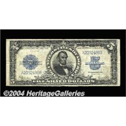 Fr. 282 $5 1923 Silver Certificate Very Fine.
