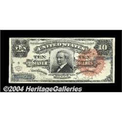 Fr. 293 $10 1886 Silver Certificate About New.