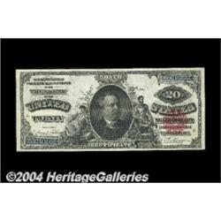 Fr. 318 $20 1891 Silver Certificate Very