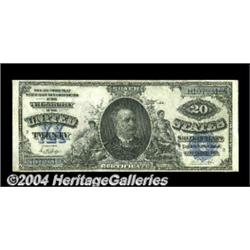 Fr. 322 $20 1891 Silver Certificate Very Fine.