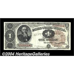 Fr. 347 $1 1890 Treasury Note Extremely Fine.
