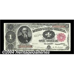 Fr. 350 $1 1891 Treasury Note Superb Gem New.