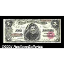 Fr. 362 $5 1891 Treasury Note Choice About