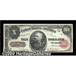 Fr. 368 $10 1890 Treasury Note Extremely Fine.