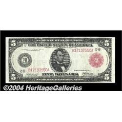 Fr. 833b $5 1914 Red Seal Federal Reserve Note