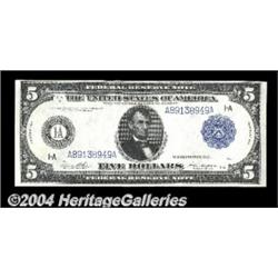 Fr. 847a $5 1914 Federal Reserve Note Choice