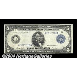 Fr. 847b $5 1914 Federal Reserve Note Very
