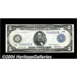 Fr. 852 $5 1914 Federal Reserve Note Extremely