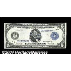 Fr. 857 $5 1914 Federal Reserve Note Very