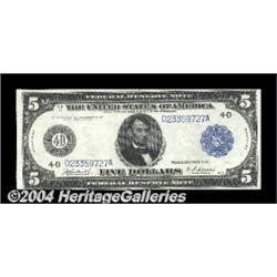 Fr. 858 $5 1914 Federal Reserve Note Choice