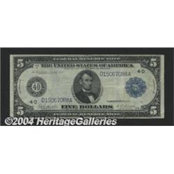 Fr. 858 $5 1914 Federal Reserve Note Very