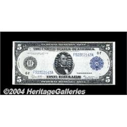Fr. 867a $5 1914 Federal Reserve Note About