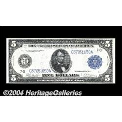 Fr. 870 $5 1914 Federal Reserve Note Superb