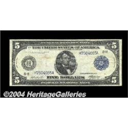 Fr. 872 $5 1914 Federal Reserve Note Fine-Very