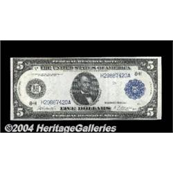 Fr. 874 $5 1914 Federal Reserve Note Very