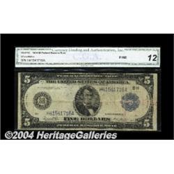 Fr. 875b $5 1914 Federal Reserve Note CGA Fine