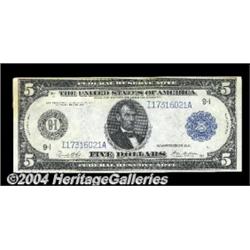 Fr. 879a $5 1914 Federal Reserve Note About