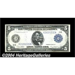 Fr. 887a $5 1914 Federal Reserve Note Very