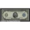 Image 1 : Fr. 891a $5 1914 Federal Reserve Note