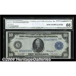 Fr. 911a $10 1914 Federal Reserve Note CGA Gem