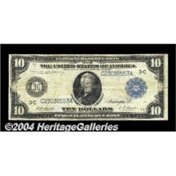 Fr. 914 $10 1914 Federal Reserve Note Fine.