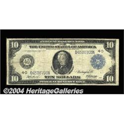Fr. 916 $10 1914 Federal Reserve Note Fine. A