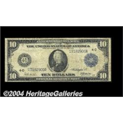 Fr. 916 $10 1914 Federal Reserve Note Fine.