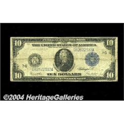 Fr. 931c $10 1914 Federal Reserve Note Fine. A