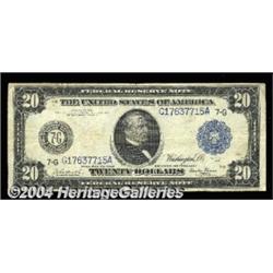 Fr. 989 $20 1914 Federal Reserve Note About
