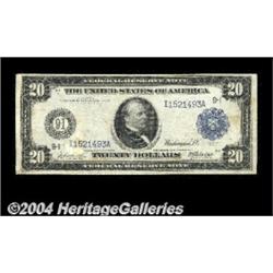 Fr. 996 $20 1914 Federal Reserve Note Fine.