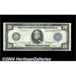 Fr. 1002 $20 1914 Federal Reserve Note Fine.