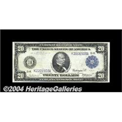 Fr. 1004 $20 1914 Federal Reserve Note About