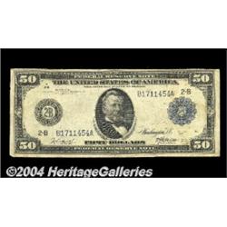 Fr. 1028 $50 1914 Federal Reserve Note Fine.