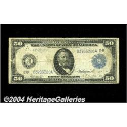Fr. 1030 $50 1914 Federal Reserve Note Fine.