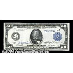 Fr. 1039a $50 1914 Federal Reserve Note Very