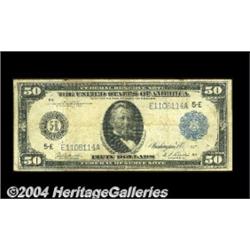 Fr. 1042 $50 1914 Federal Reserve Note Fine.