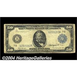Fr. 1050 $50 1914 Federal Reserve Note Fine. A