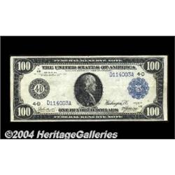 Fr. 1096 $100 1914 Federal Reserve Note Very