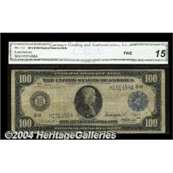 Fr. 1112 $100 1914 Federal Reserve Note CGA