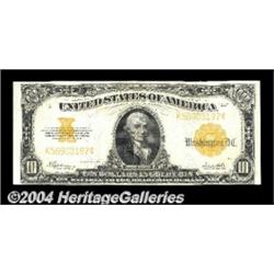 Fr. 1173 $10 1922 Gold Certificate Very Choice