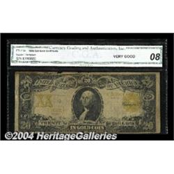 Fr. 1184 $20 1906 Gold Certificate CGA Very