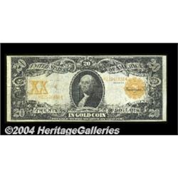 Fr. 1186 $20 1906 Gold Certificate Very Fine.