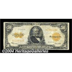 Fr. 1200 $50 1922 Gold Certificate Fine-Very