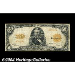 Fr. 1200a $50 1922 Gold Certificate Fine. This