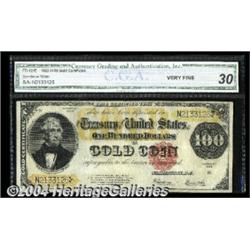 Fr. 1215 $100 1922 Gold Certificate CGA Very