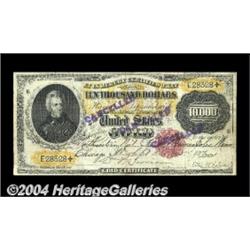 Fr. 1225 $10,000 1900 Gold Certificate Very